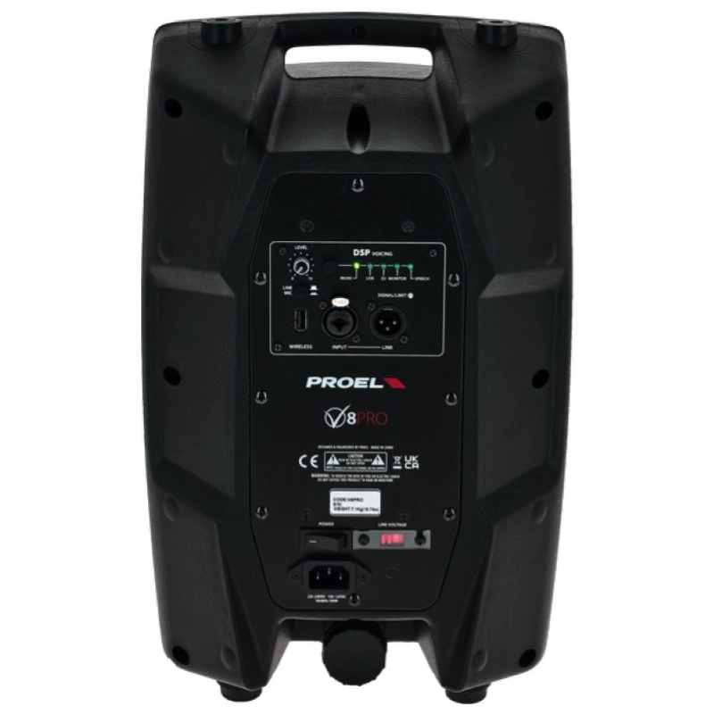Proel V8 Pro Diffusore Attivo 400W 8"