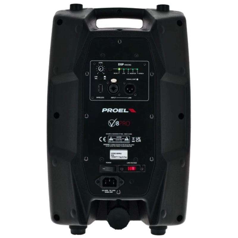 Proel V8 Pro Diffusore Attivo 400W 8"