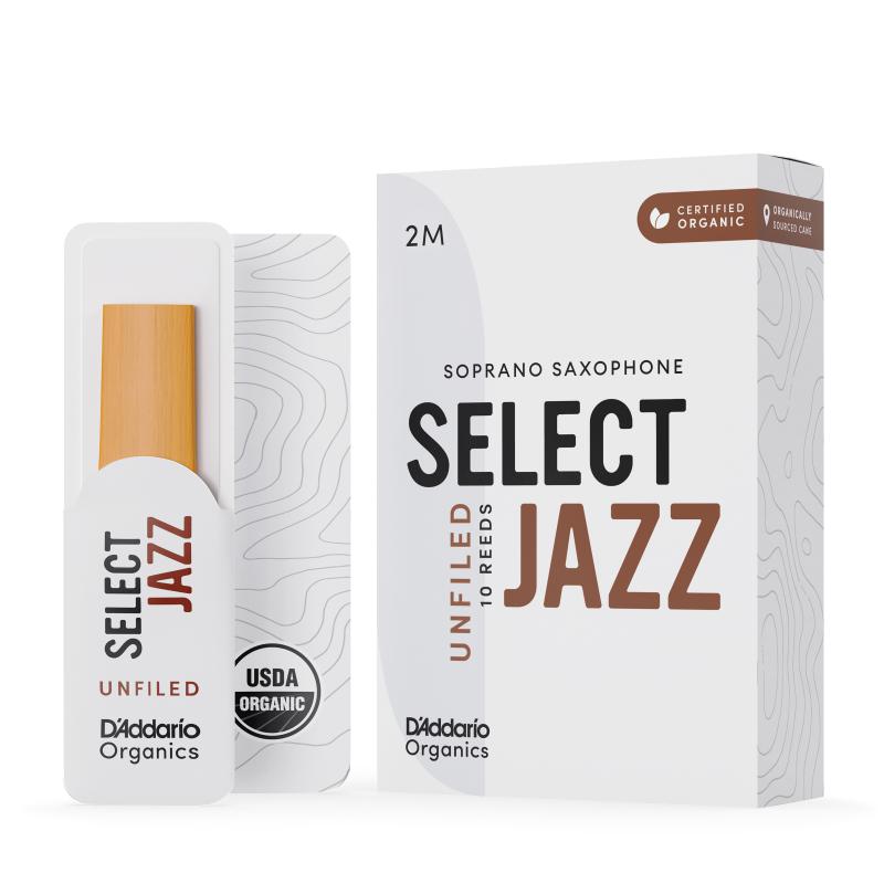 D'addario Select Jazz Unfliled Ance per Sax Soprano 2M