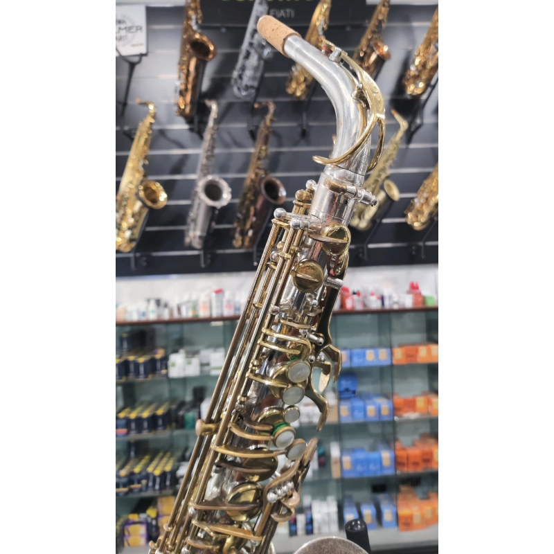 usato Grassi Prestige Sax Alto Argentato con Chiavi Laccate