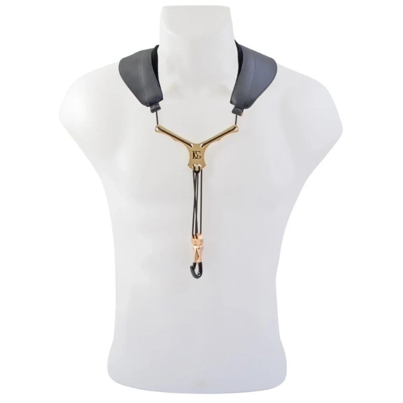 BG S70YMSH Zen Collarino in Pelle per Sax Alto e Tenore con Distanziatore