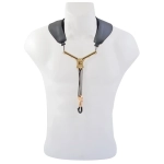 BG S70YMSH Zen Collarino in Pelle per Sax Alto e Tenore con Distanziatore