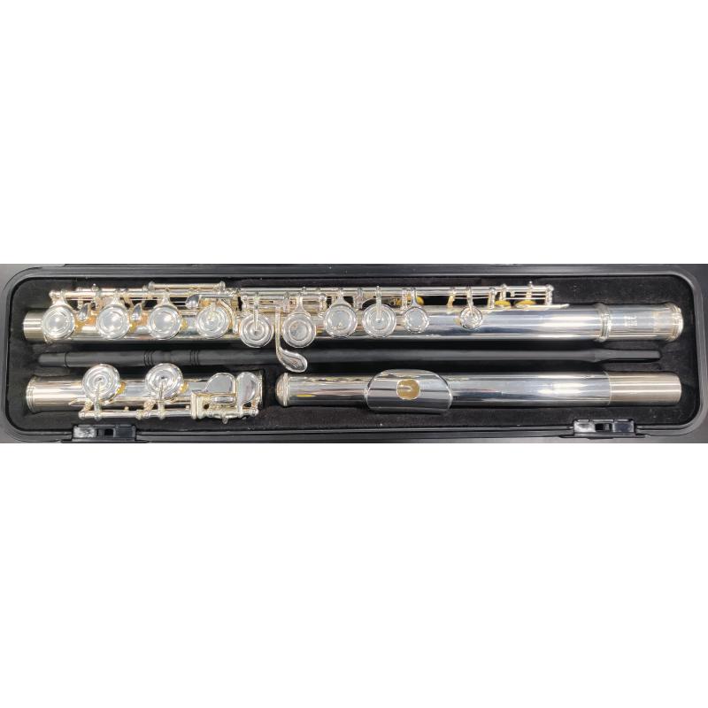 usato Yamaha YFL212 Flauto Traverso Argentato Fori Chiusi