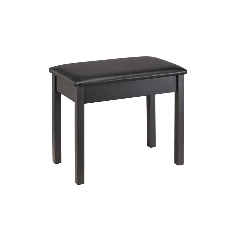 Soundsation SBH-50P-SBK Panchetta Fissa per Piano in Legno Nero Satinato