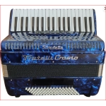 Fisarmonica Crosio 96 Bassi 37 Tasti 7+2 Registri Blu Madreperla