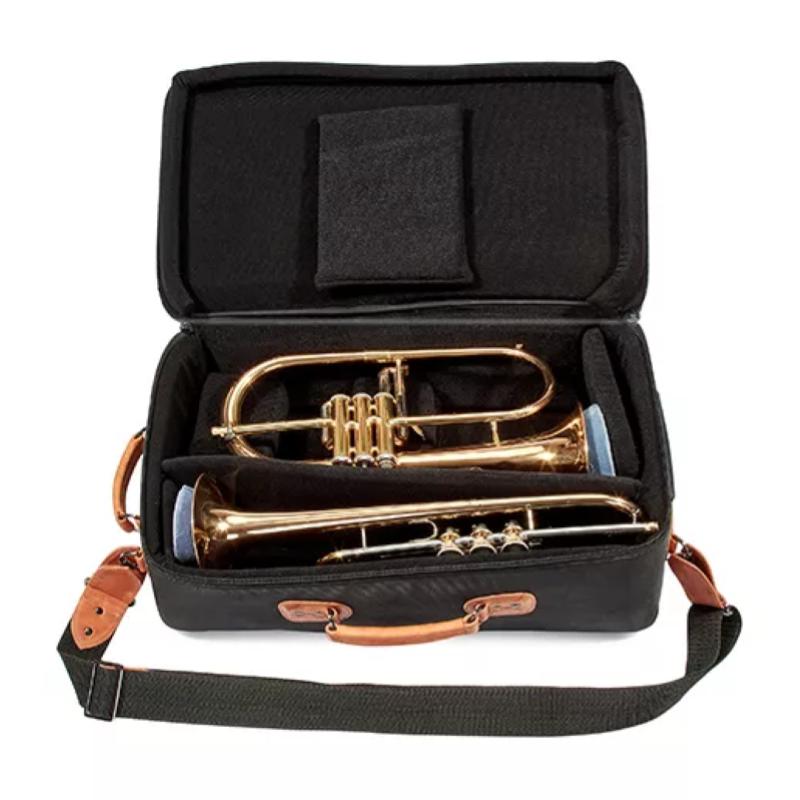 Gard Elite 9ECSK Borsa Compatta per Tromba e Flicorno Nera/Marrone