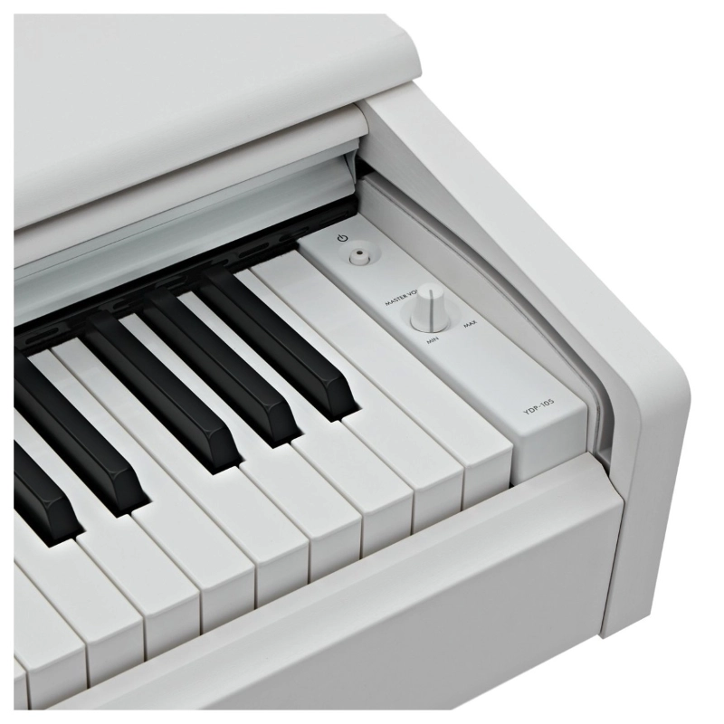 Yamaha YDP105WH Pianoforte Digitale 88 Tasti Pesati con Mobile Bianco Satinato