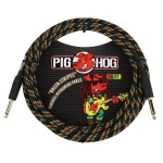 Pig Hog Cavo PCH10RA 3m "Rasta Stripes" Jack1/4" - Jack1/4" Instrument