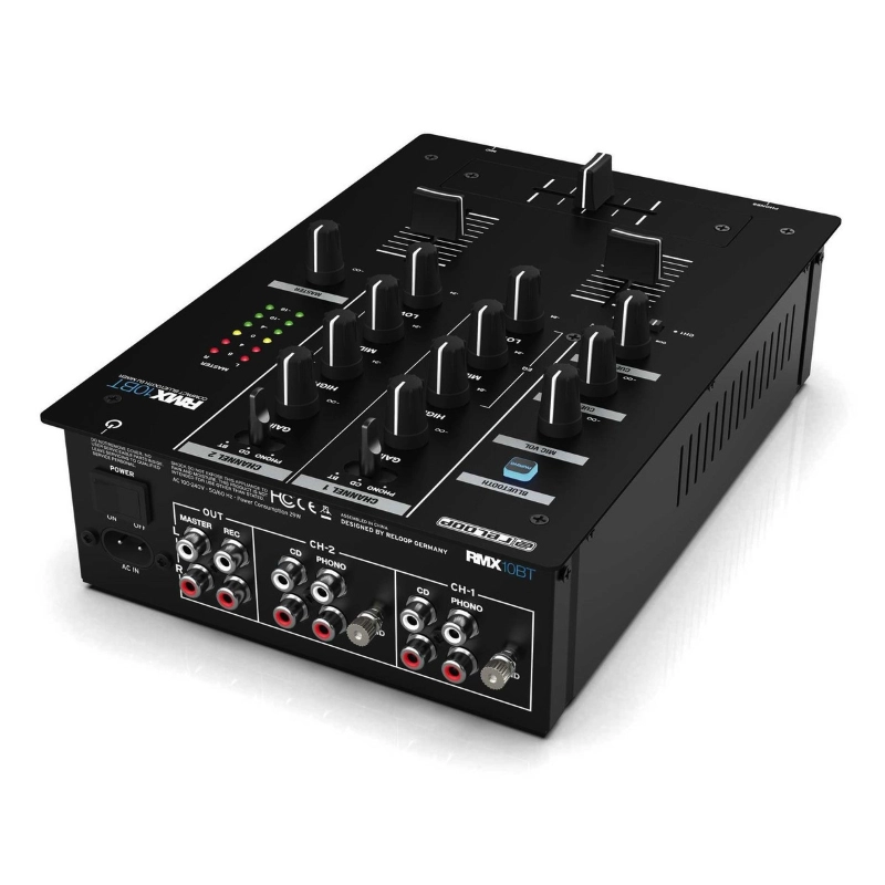 Reloop RMX10BT Mixer 2 Canali Bluetooth per DJ