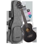 Cascha HH-2305 Tenor Ukulele Mahogany Black (incl. Bag padded, 3 Picks)