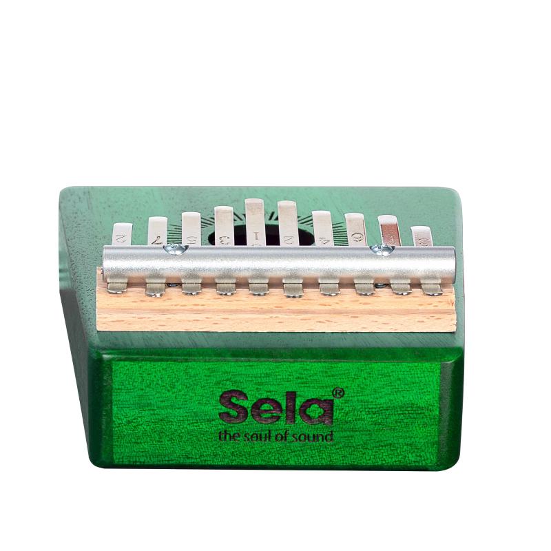 Sela SE-243 Kalimba Mahogany 10 Green