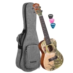 Cascha HH-2606 Concert Ukulele Art Series Leafy