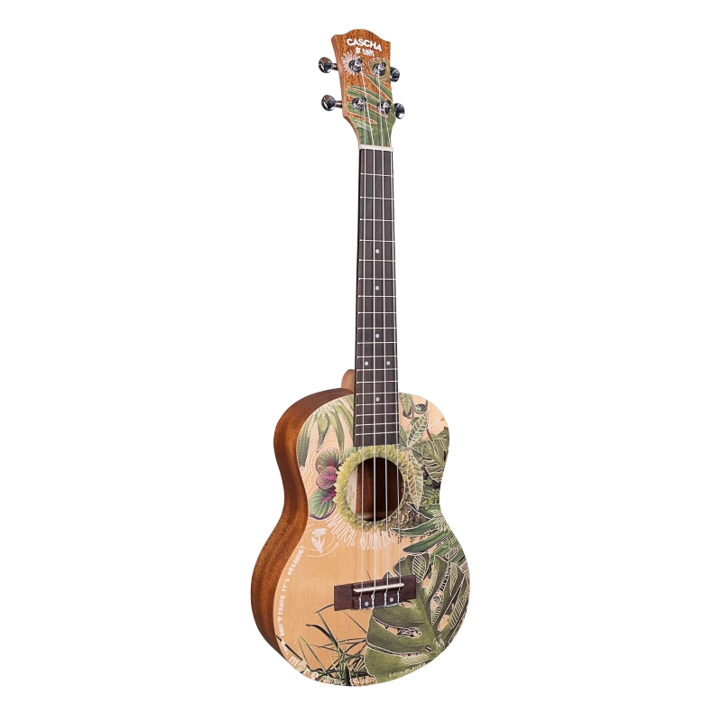 Cascha HH-2610 Tenor Ukulele Art Series Leafy