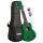 Cascha HH-2265L Soprano Ukulele Mahogany Green Lefthand (incl. Bag padded, 3 Picks)