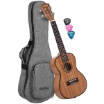 Cascha HH-2035 Concert Ukulele Mahogany (incl. Bag padded, 3 Picks)