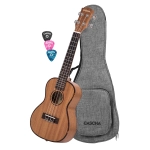 Cascha HH-2035L Concert Ukulele Mahogany Lefthand (incl. Bag padded, 3 Picks)