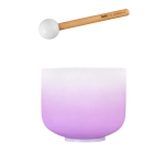 Sela SECCU8B Crystal Singing Bowl Chakra 8" - Violet, Crown, B (432 Hz)