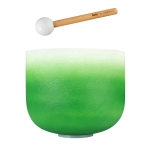 Sela SECCU11F Crystal Singing Bowl Chakra 11" - Green, Heart, F (432 Hz)