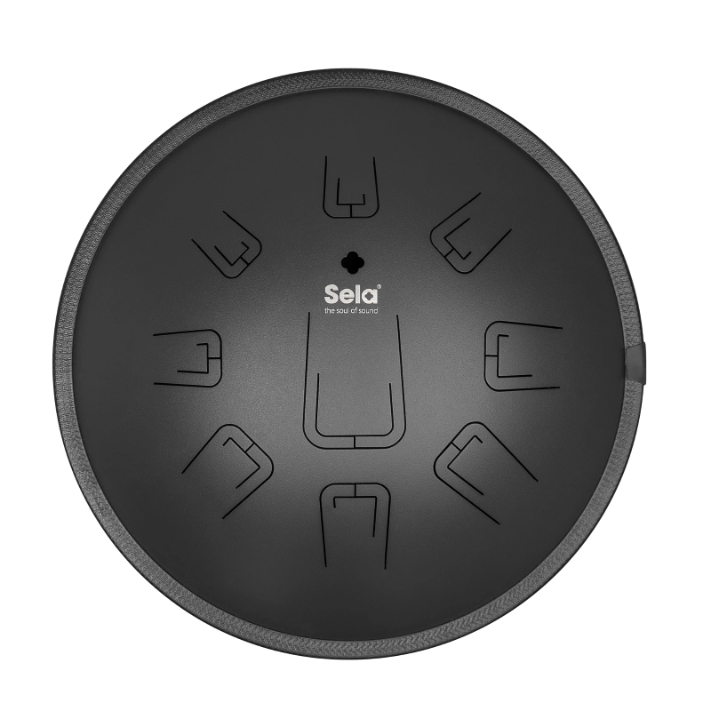 Sela SE-380 Melody Tongue Drum 14" D Kurd Black incl. carrying bag