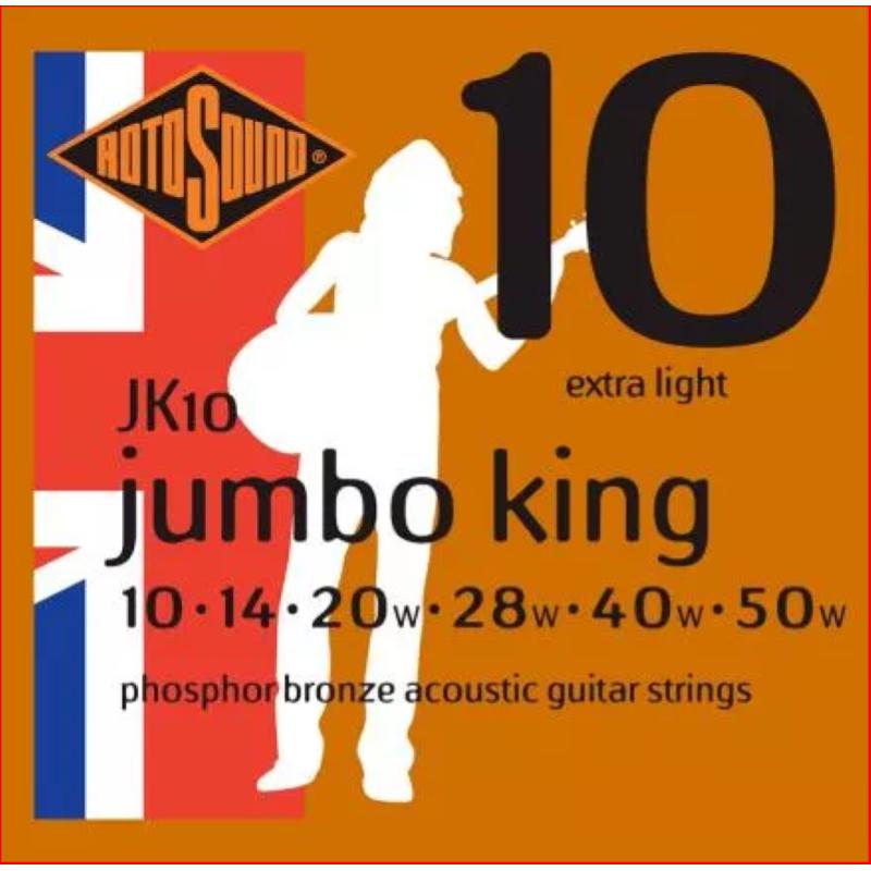 ROTOSOUND JK10 JUMBO KING MUTA ACUST. PHOSPHOR BRONZE 10-50