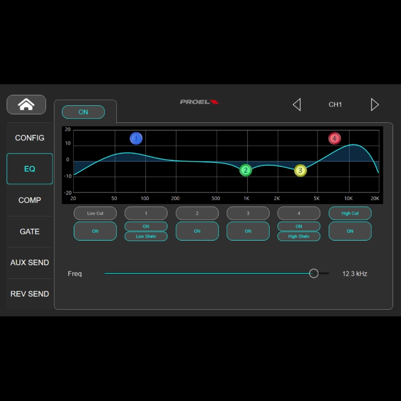 Proel DIGIPAD8 Mixer Digitale 8 Canali