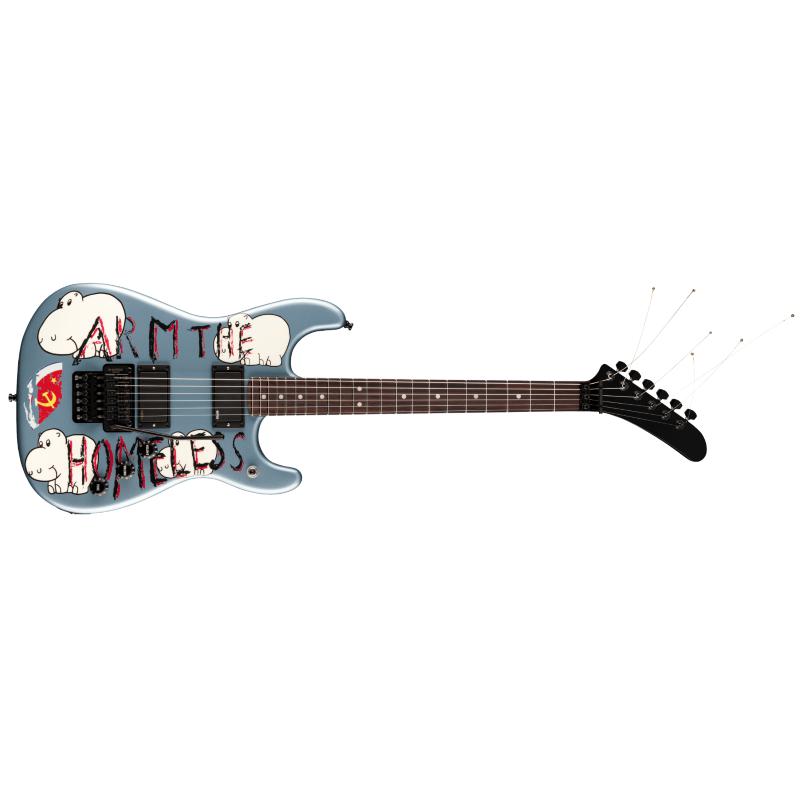 Fender Tom Morello Arm The Homeless Stratocaster®, Rosewood Fingerboard, Blue Ice Metallic