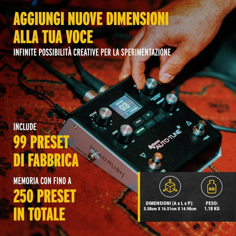 HeadRush VX5 Effetto a Pedale con AutoTune