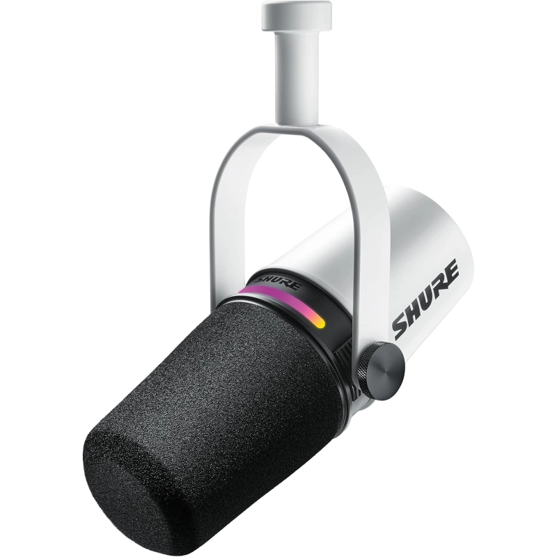 Shure MV7+ White Microfono USB finitura bianca