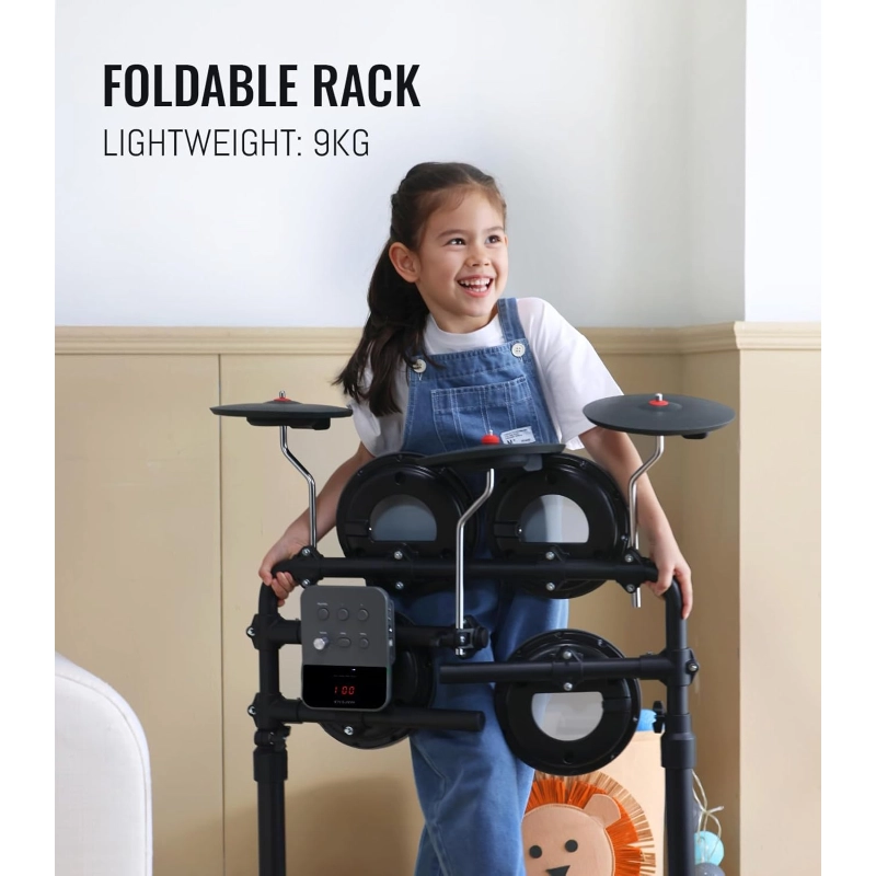 HAMPBACK MK-0 Batteria Elettronica, Mesh Silenziosa, Completa