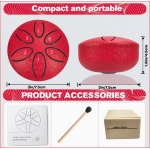 Hand Pan OYSTER 6 note Tongue 3" cm.7.5x4.5