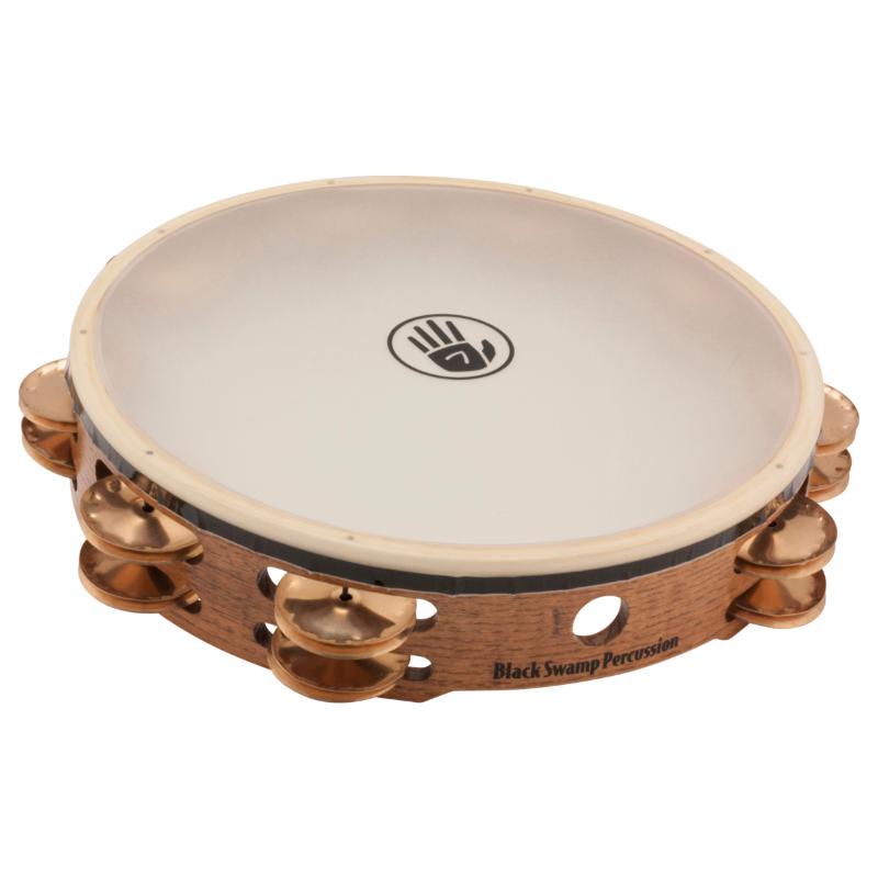 Black Swamp TD4S Tambourine 10" Beryllium Copper jingles, Synth Head
