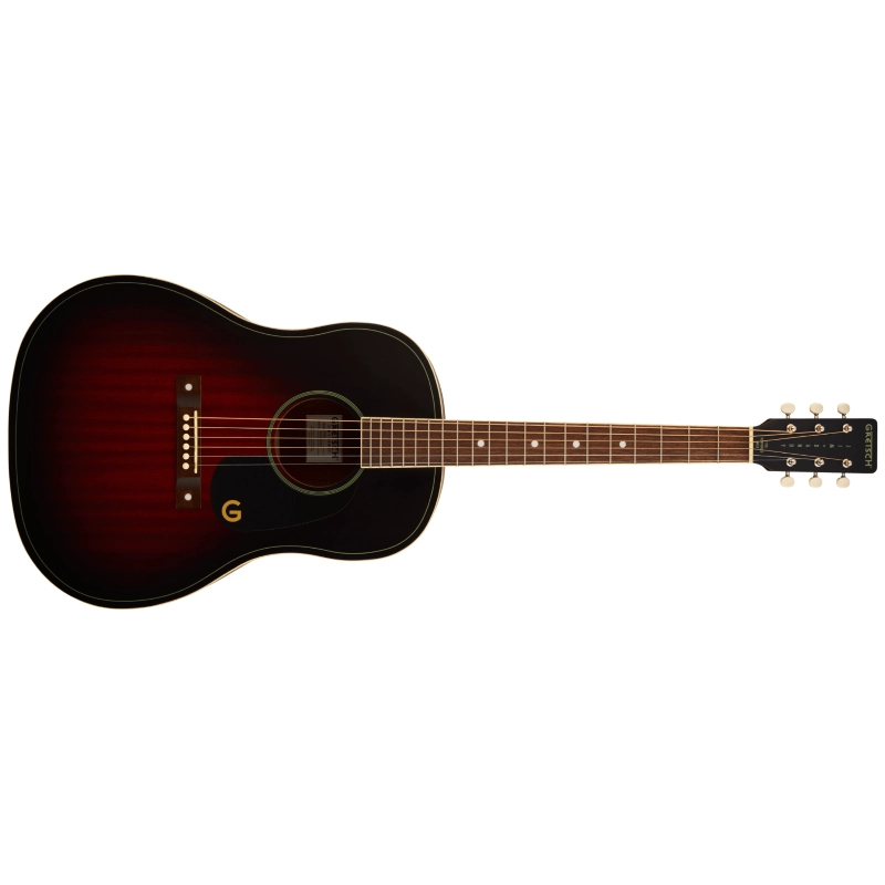 Gretsch Jim Dandy™ Dreadnought, Walnut Fingerboard, Black Pickguard, Deep Cherry Burst