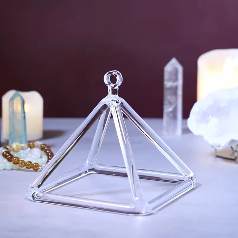 Triangolo Cristallo Musicoterapia Lato cm.18 Altezza cm.16