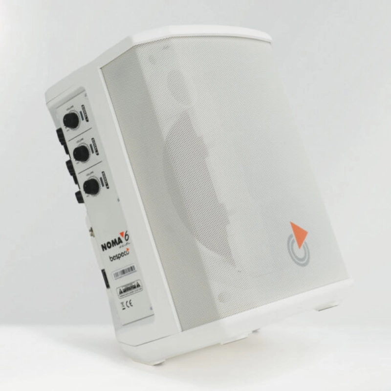 Bespeco Noma 6 Speaker Portatile a Batteria 6.5" 400W Bluetooth Bianca