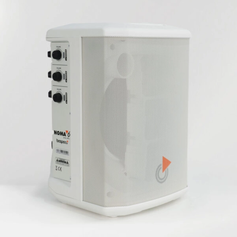 Bespeco Noma 6 Speaker Portatile a Batteria 6.5" 400W Bluetooth Bianca