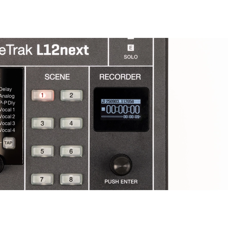 Zoom L12next Mixer digitale 12 canali, recorder, interfaccia audio e superficie di controllo