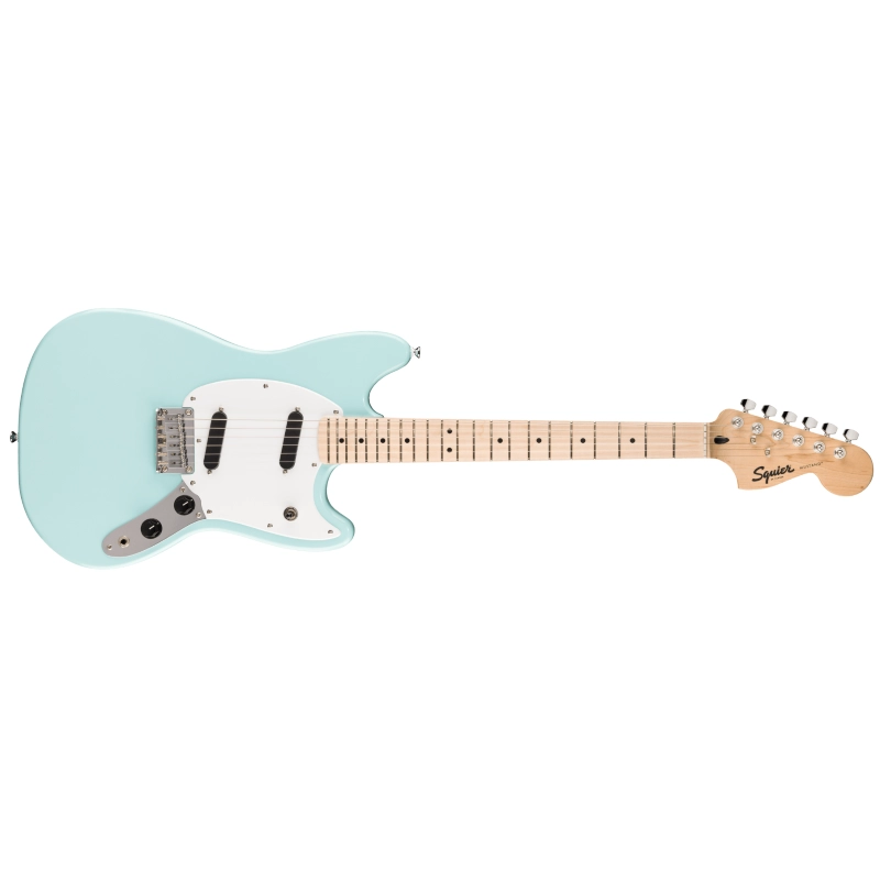 Fender Squier Sonic Mustang®, Maple Fingerboard, White Pickguard, Daphne Blue 0373652504