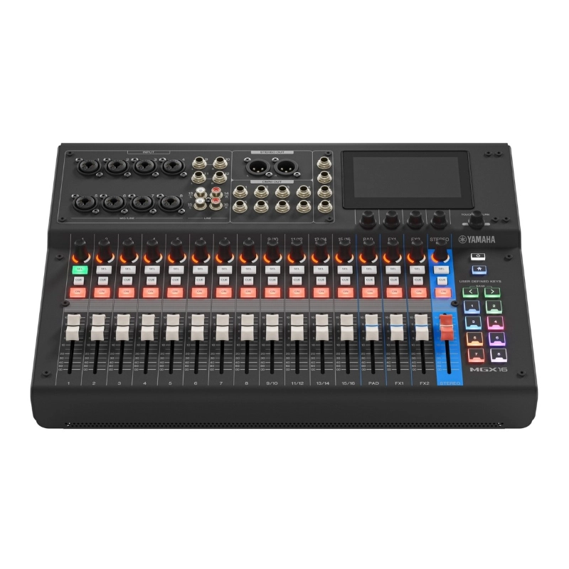 Yamaha MGX16V B Mixer 22 Canali con Registratore Multitraccia e ingresso HDMI