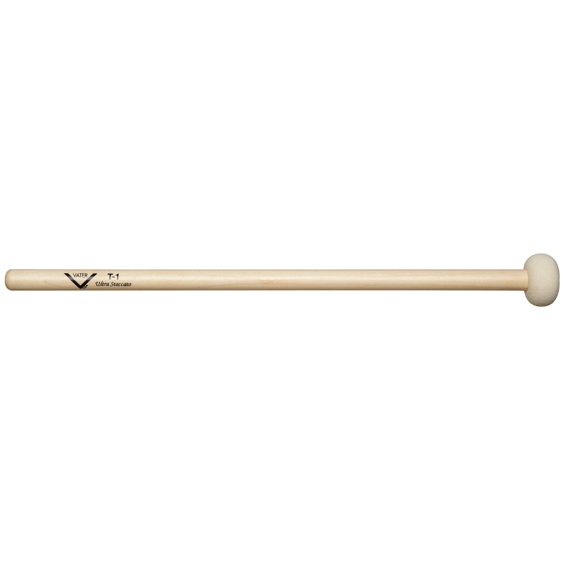 Vater VMT1 ''T1 Ultra Staccato Timpani, Drumset & Cymbal Mallet'' - L: 14 1/2'' | 36.83cm D: 0.565'' | 1.44cm