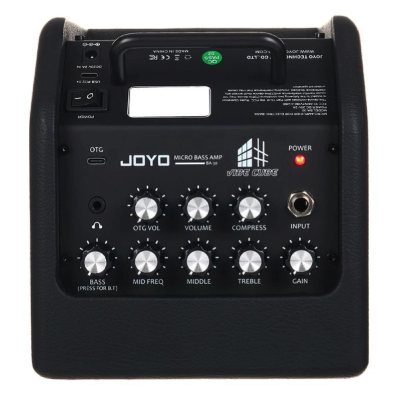 Joyo BA30 Black Amplificatore Combo a Transistor per Basso Elettrico