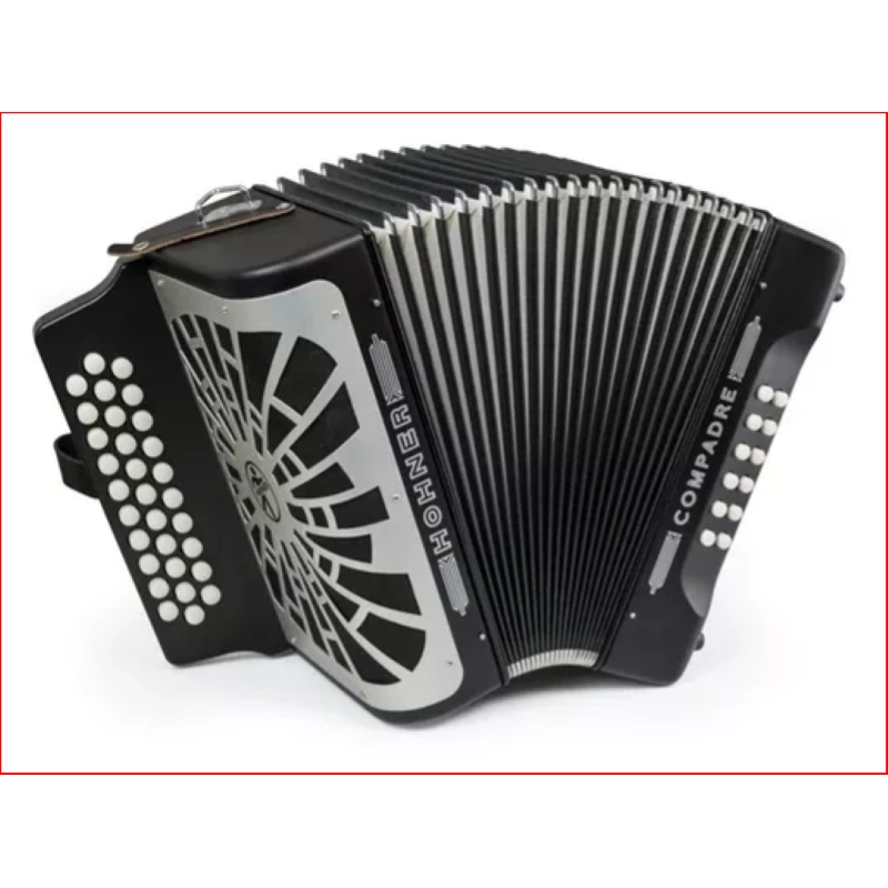 HOHNER COMPADRE EAD NERO SILVER GRILL