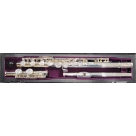 usato Trevor James TJ958 Privilege Flauto Traverso con Boccola e Riser in Argento Fori Aperti