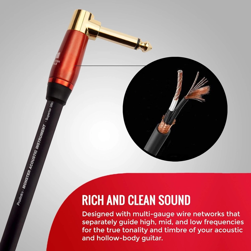 Monster M ACST2-21 Prolink Acoustic cavo per strumento acustico 6,4 m