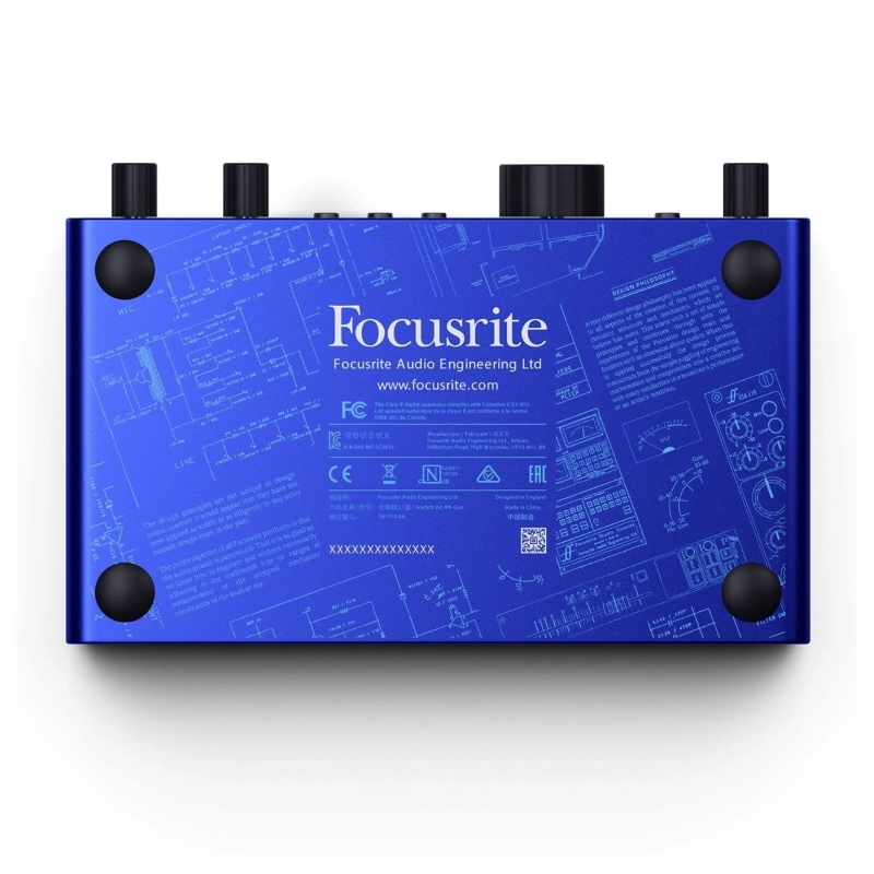 Focusrite Scarlett 2i2 Anniversary Edition Interfaccia Audio USB C 2 In 2 Out Edizione 40° Anniversario