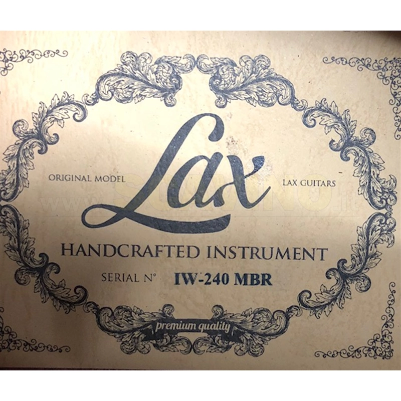 LAX Chitarra Acustica IW-240MBR Colore Wine