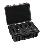 sE Electronics V Pack Arena Black Kit Microfoni per Batteria Neri con Flight Case