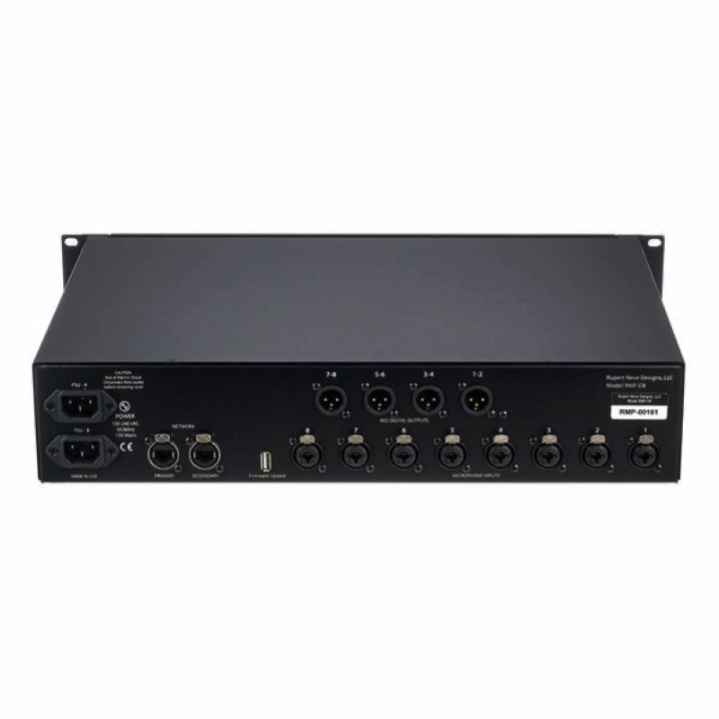 Rupert Neve Designs RMP D8 Preamplificatore Microfonico e ADC 8 Canali con Dante e AES