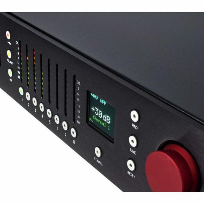 Rupert Neve Designs RMP D8 Preamplificatore Microfonico e ADC 8 Canali con Dante e AES