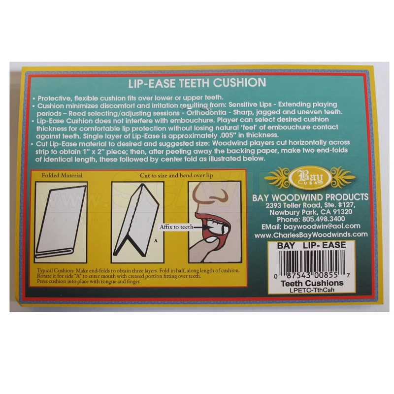 Bay Lip Ease Cartine Proteggi Denti per Clarinetto e Sax