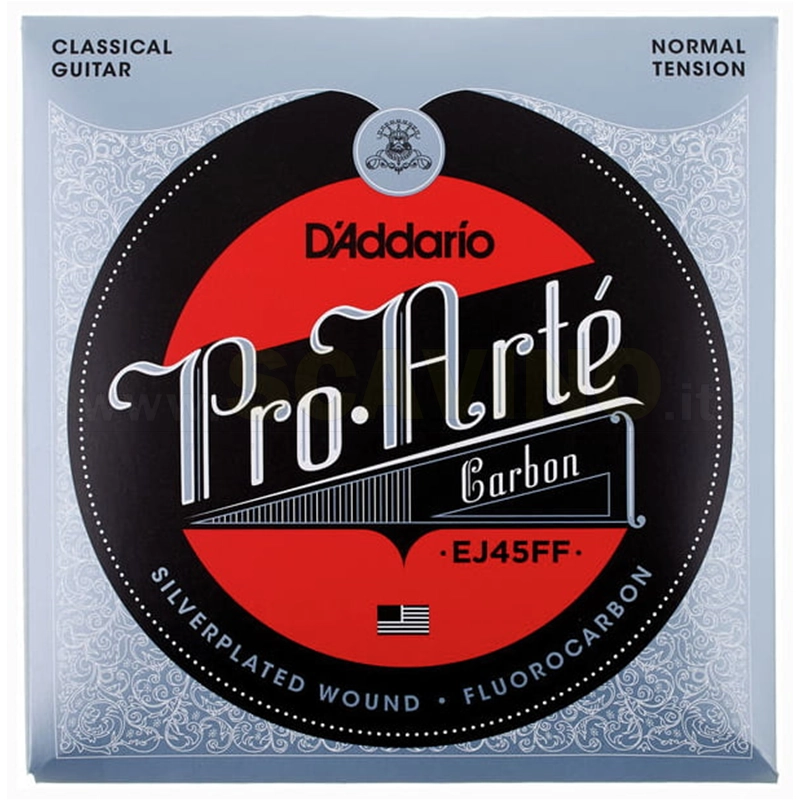 D'addario EJ45FF ProArtè Set Nylon Carbonio Tensione Nornale